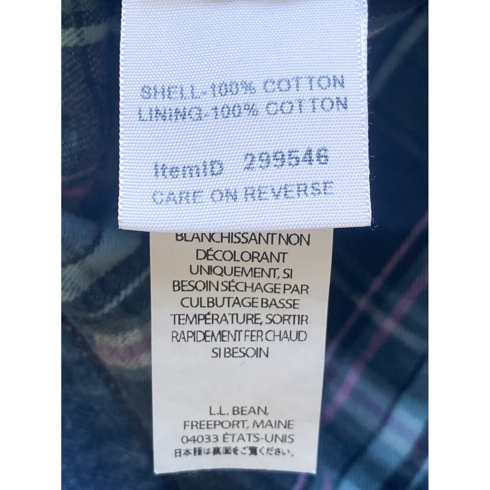 LL Bean Womens Relaxed Flannel Lined Jeans 14 Petite Blue Tapered Leg 299546 - Picture 10 of 12